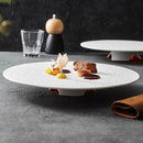 Axya Meteor Shower Ceramic Dessert Plate for Molecular Cuisine and Sushi