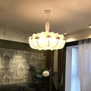 Axyaa Nordic Silk Chandelier: Modern Wabi Sabi Ceiling Light for Home Decor