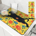 Axyaa Watercolor Absorbent Mat for Dishes and Cutlery