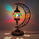 Axyaa Vintage Art Deco Mosaic Glass Table Lamp
