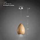 Axyaa Wood Table Pendant Light for Home Decor and Commercial Spaces