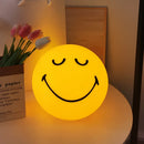Axyaa Smiling Sphere Lamp: Dimmable USB Rechargeable Night Light