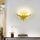 Axyaa Ginkgo Copper Wall Lamp Modern Living Room LED Lighting