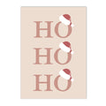 Axyaa Merry Pink Christmas Wall Art Canvas, Kids Room Decor, Nursery Posters, Nordic Design.