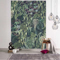 Axyaa Jungle Palm Tree Tapestry: Tropical Plant Leaves Wall Hanging.