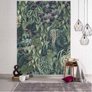 Axyaa Jungle Palm Tree Tapestry: Tropical Plant Leaves Wall Hanging.