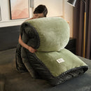 Axyaa Black Gold Milk Fleece Solid Color Quilt Cover - Single Piece, Winter Thickened, Warm