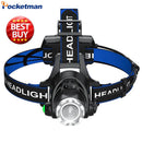 Axya Super Bright Rechargeable LED Headlamp Waterproof Headlight