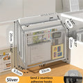 Axyaa Desktop File Organizer, Metal Book Stand, Multi-Layer Rack for Office and Home