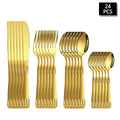 Axyaa Stainless Steel Cutlery Set with Wheat Ear Handle for Family Hotel Party
