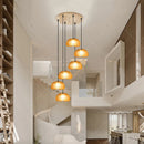 Axyaa Modern Stair Chandelier Pendant Lights Ceiling Lamp LED Chandeliers