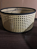 Axya Hexagonal Grid Rattan Lamp Shade for E27 Table Lamp Chandelier