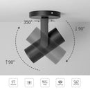 Axyaa 12W Dimmable LED Ceiling Spotlight, Adjustable Beam Angle, CRI97, Matt Black