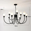 Axyaa Modern LED Pendant Chandeliers for Living Room and Dining Room
