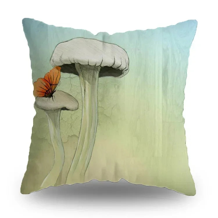 Axyaa Retro Butterfly Pattern Pillowcase 45x45cm Decorative Cushion Cover