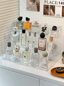 Acrylic Desktop Makeup Organizer by Axyaa: Cosmetics & Skincare Storage Rack