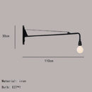Axyaa Rotatable LED Wall Lamp, Modern Minimalist Lighting Fixture for Living Room, Bedroom & Study