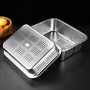 Axyaa Stainless Steel Drain Storage Tray for Kitchen Organization