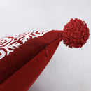 Axyaa Red Snowflake Cushion Cover - Christmas Sofa Pillowcase