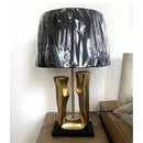Axyaa Nordic Gold LED Table Lamp for Home Decor Bedroom Living Room