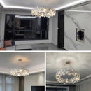 Axyaa Modern Crystal Chandelier Lighting in Chrome for Luxury Home Decor