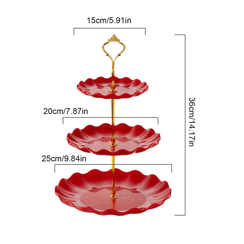 Axyaa Cake Candy Stand Round Wedding Party Display Tray