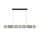 Axya Minimalist Glass Copper Chandelier Living Room Lamp