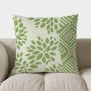 Axyaa Green Circle Pattern Throw Pillow Cover for Sofa, Bedroom, Car