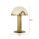 Axyaa Imitation Marble Resin Table Lamp: Postmodern Desk Light for Living Room and Bedroom