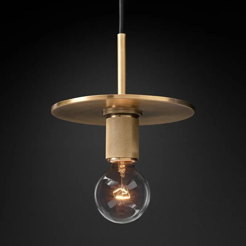 Axyaa Gold LED Pendant Light - Luxury Nordic Retro Design