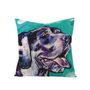Axyaa Dog Print Linen Pillow Cover 45X45cm