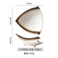 Axyaa Ceramic Art Sushi Fruit Plate Set: Internet Celebrity Snack Tableware