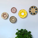 Nordic Rattan Grass Weaving Wall Decor Set for Axyaa Home Décor