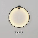 Axyaa Nordic LED Ring Wall Lamp, Modern Design for Bedroom, Living Room Lighting.