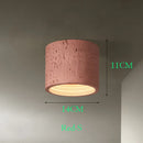 Axyaa Red Cement Downlight: Nordic Grey Led Ceiling Spotlight for Bedroom
