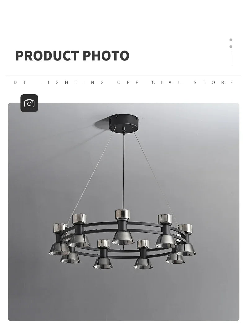 Axyaa Nordic Luxury LED Pendant Light for Home Decor & Lighting