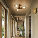Axyaa Industrial Vintage Ceiling & Wall Lights: Metal Iron Cages for Living Room & Bedroom