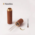 Axyaa Stainless Steel Espresso Stirrer Wood Handle Barista Tool