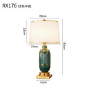 Axyaa Ceramic Floor Lamp: European Retro Table Lamp for Living Room, Bedroom, and Home Decoration