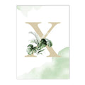 Axyaa Jungle Animals Custom Name Wall Art Poster Canvas Painting Nursery Decor