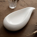 Axya White Ceramic Tableware Set: Dinner, Sashimi, Dessert, Fruit Plates, Salad Bowl, Sushi Tray