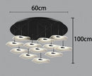 Axyaa Modern LED Pendant Staircase Chandelier for Living Room Lighting