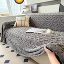 Axyaa Super Warm Coral Fleece Sofa Blanket for Winter - Soft & Thick Couch Cover