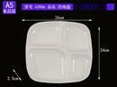Axyaa Melamine Multi-part Fast Food Plate - Commercial Quality