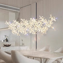 Axyaa Crystal Chandelier: Luxury Living Room & Dining Pendant Light