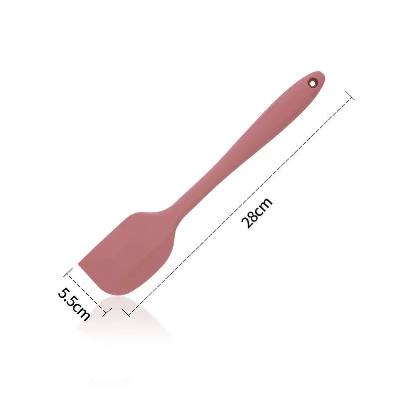 Axyaa Silicone Cream Scraper & Spatula Cutter - Kitchen Baking Pastry Tool