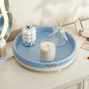 Axyaa 2-in-1 Rotating Cosmetic Organizer: Desktop Skin Care Carousel Display Box for Bedroom