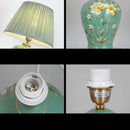 Axyaa Stylish Chinese Ceramics Table Lamp LED Touch Dimmable Bedside Light