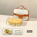 Axyaa Divided Lunch Box: Portable, Sealed, Large Capacity for Food, Salad, Fruits