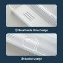 Axyaa Toothbrush & Toothpaste Organizer Case - Travel-friendly Transparent Box